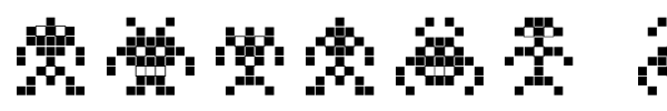 Binary Soldiers font preview